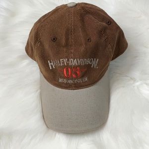 Harley Davidson Baseball Corduroy Strapback Hat